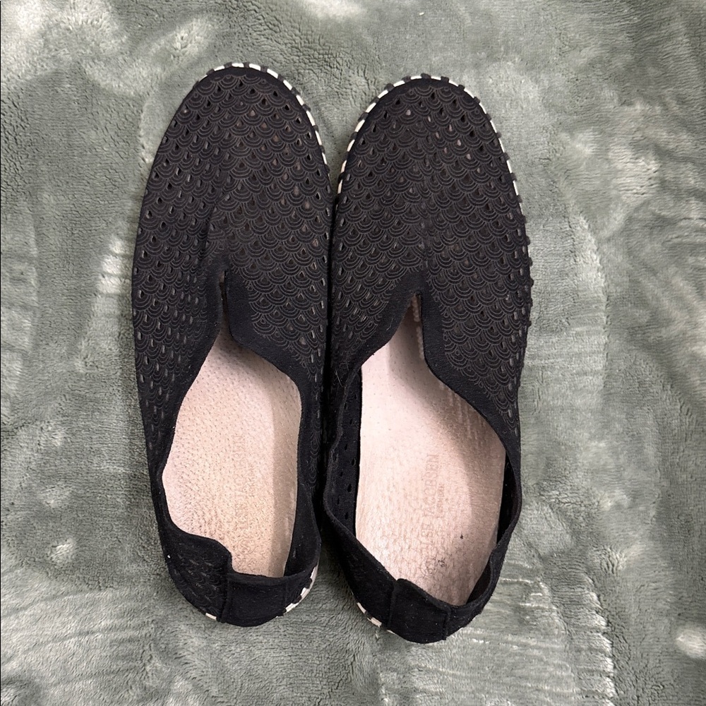 Ilse Jacobsen Black Espadrille Slip-Ons - Picture 3 of 12